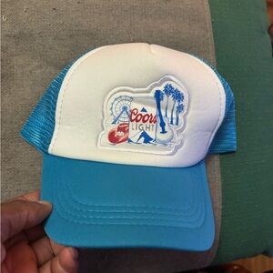 Coors Light Blue and White Hat